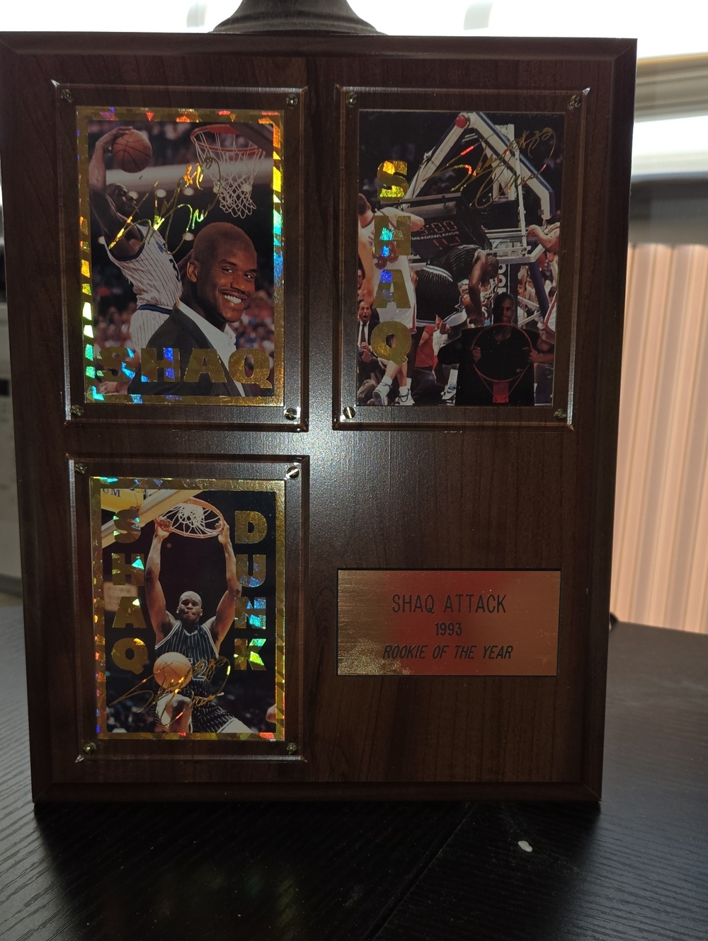 Brown & Gold Sports Plaque Wall Art — Decorative Wood Display